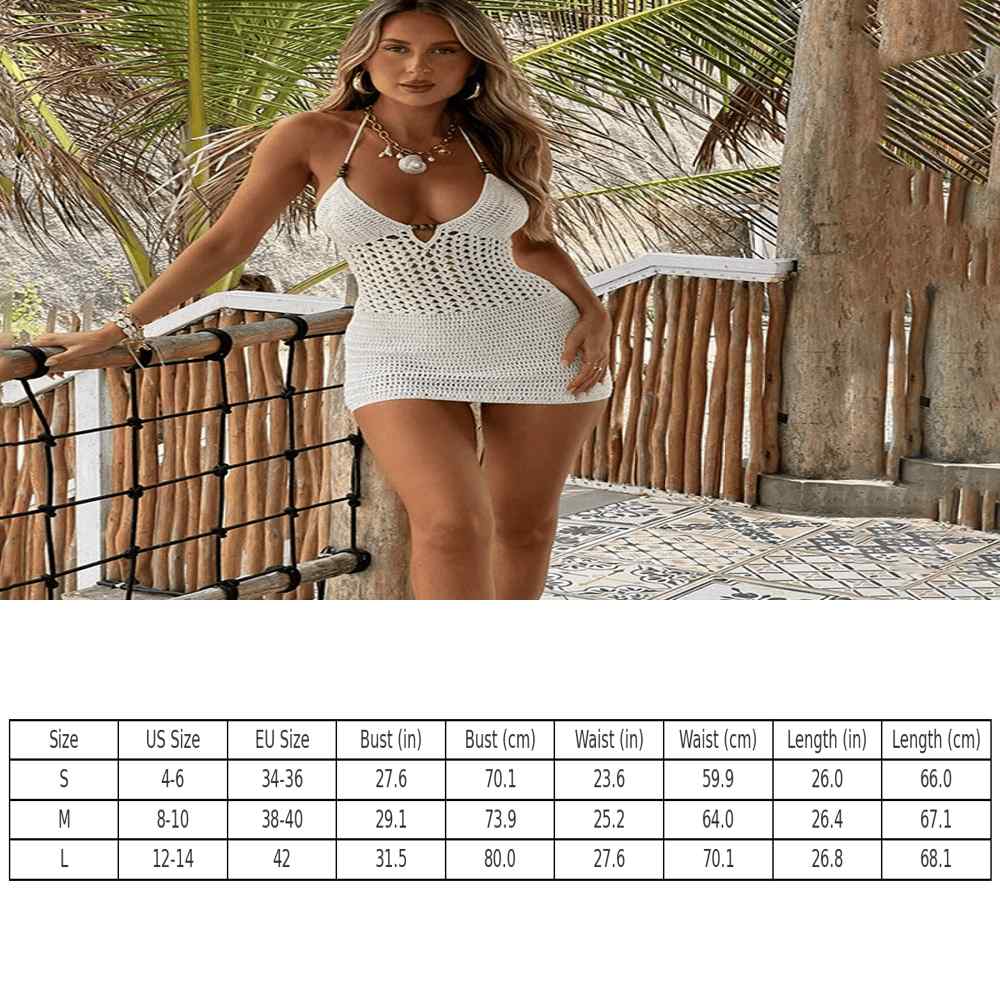 SeaBreeze Crochet Mini Dress