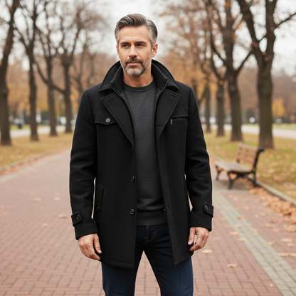 Brutus Wool Blend Overcoat