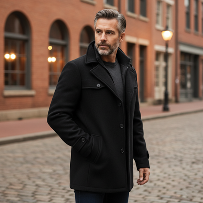 Brutus Wool Blend Overcoat