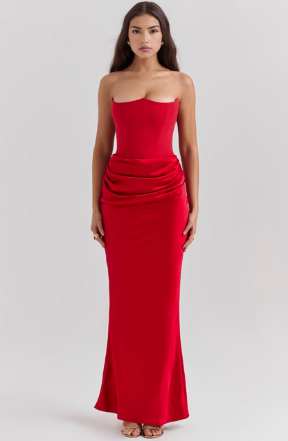 Marie | Strapless Maxi Dress
