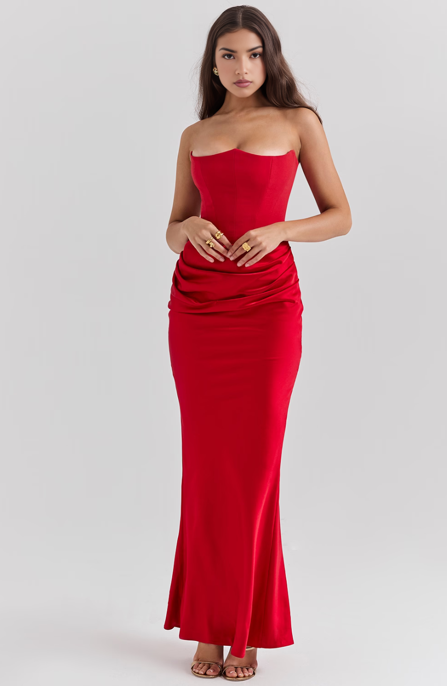 Marie | Strapless Maxi Dress