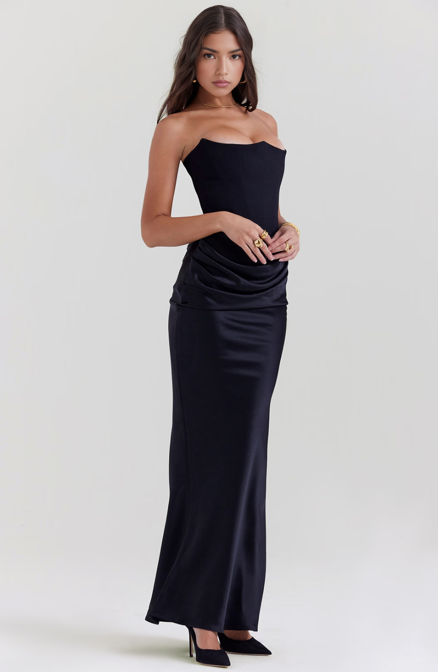Marie | Strapless Maxi Dress