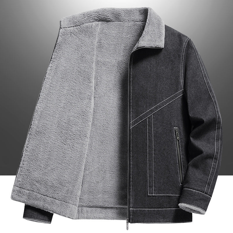 Olavo Denim Sherpa Jacket