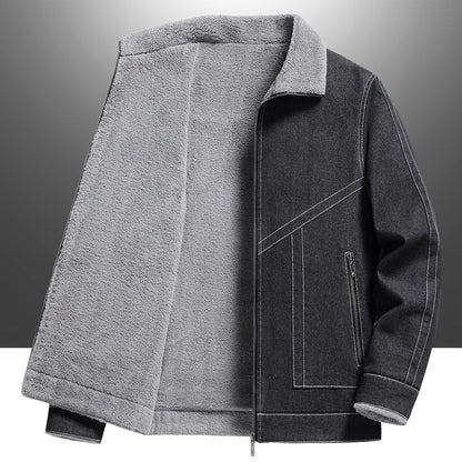 Olavo Denim Sherpa Jacket
