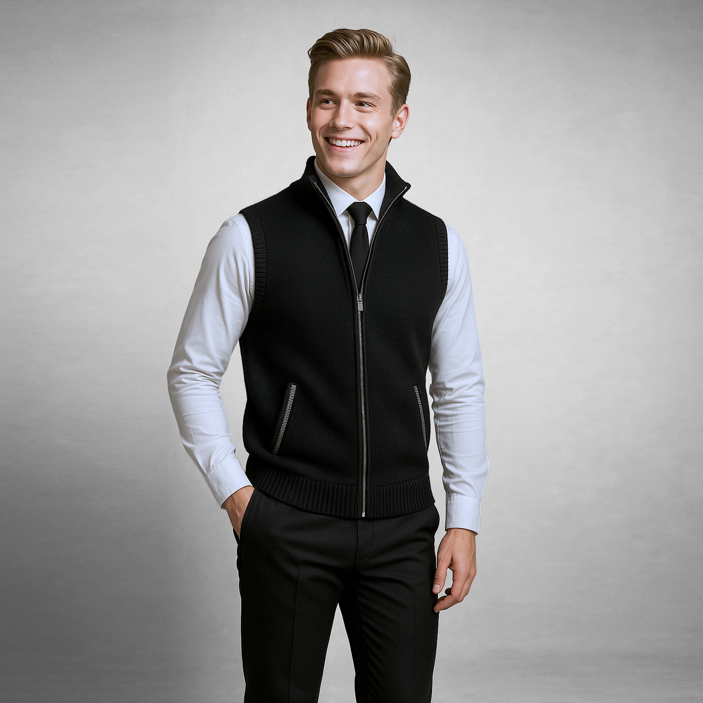 Valenberg Full-Zip Knit Vest