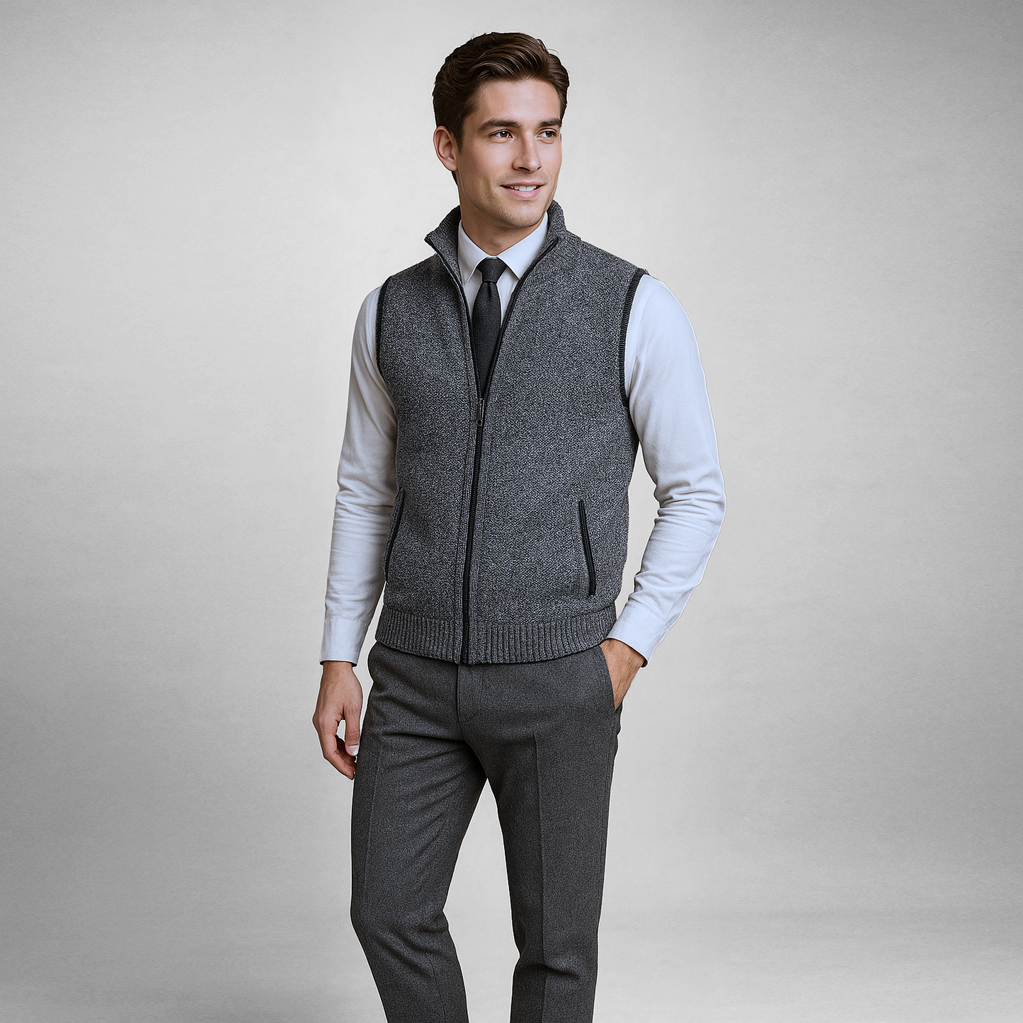 Valenberg Full-Zip Knit Vest