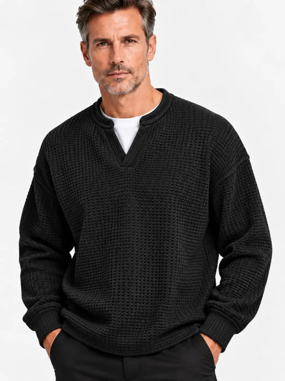 The Verona Waffle Henley