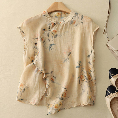 Velura Linen Top
