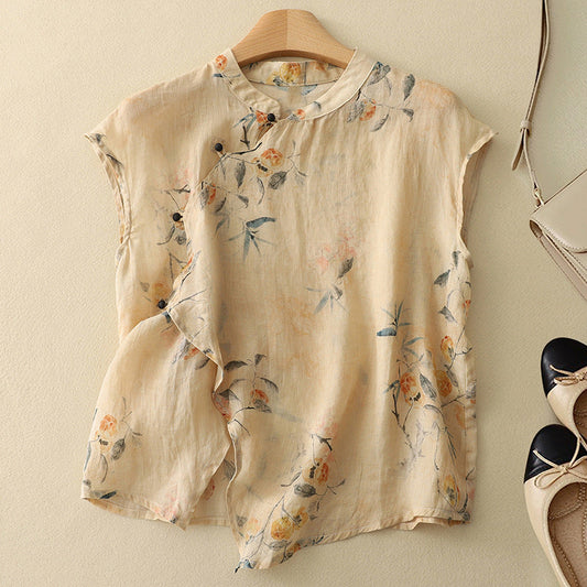 Velura Linen Top