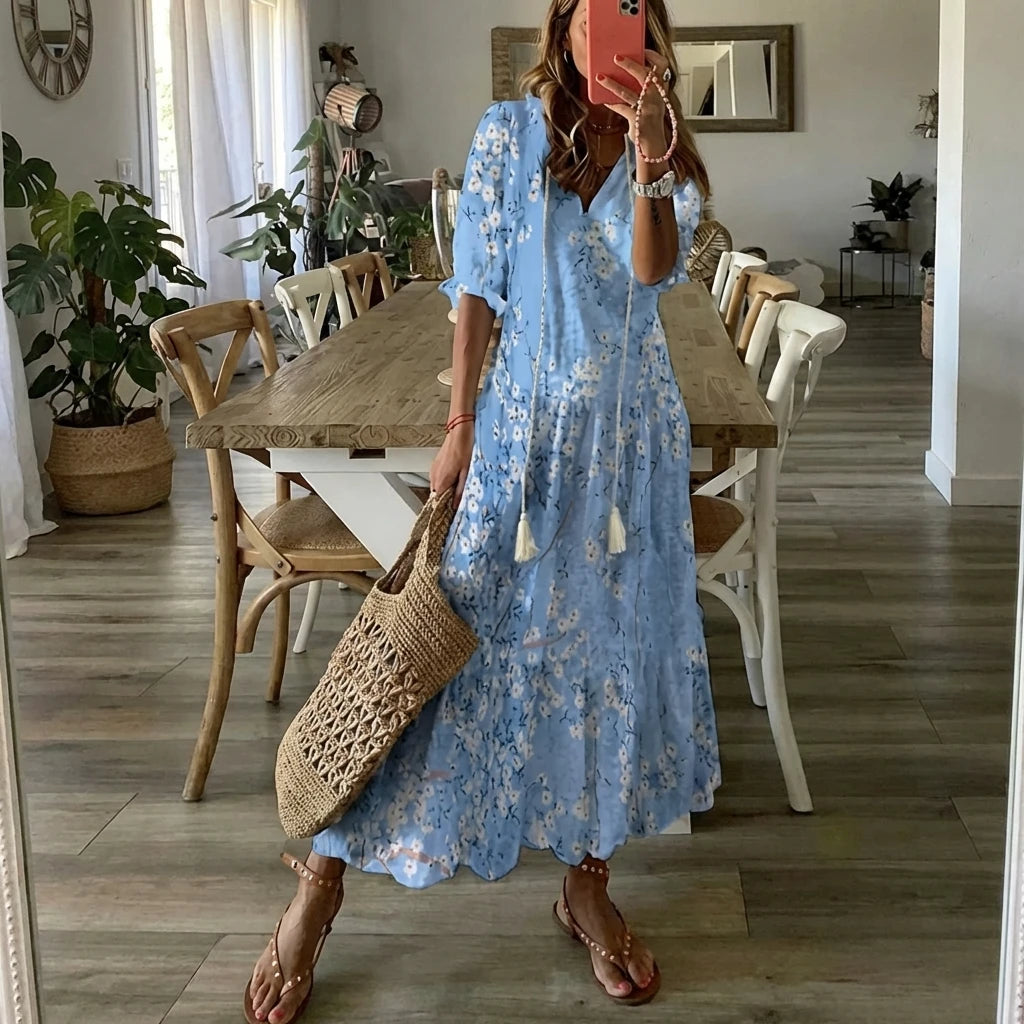 Luna Effortless Boho Dress with Flattering Fit