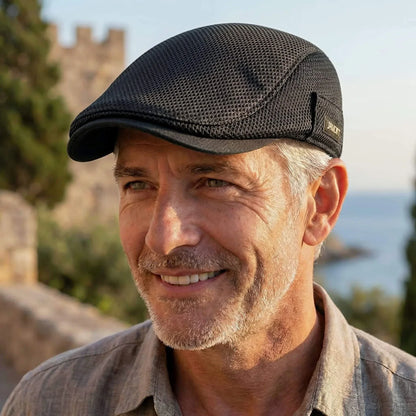 The Kensington Mesh Flat Cap