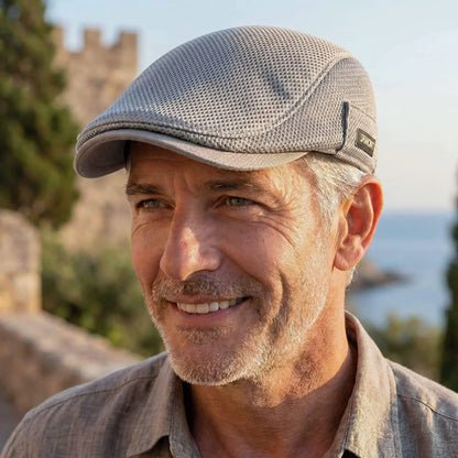 The Kensington Mesh Flat Cap