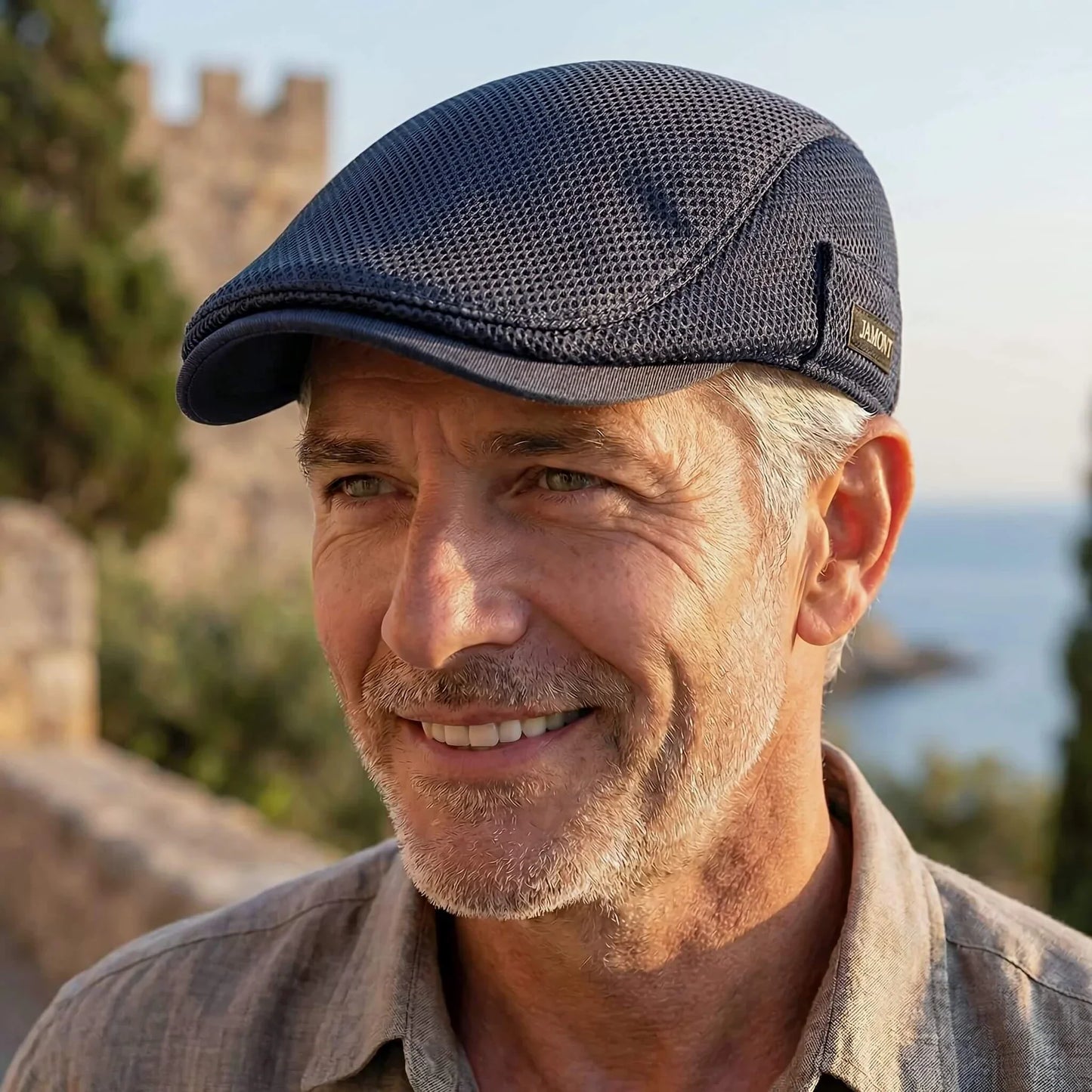 The Kensington Mesh Flat Cap