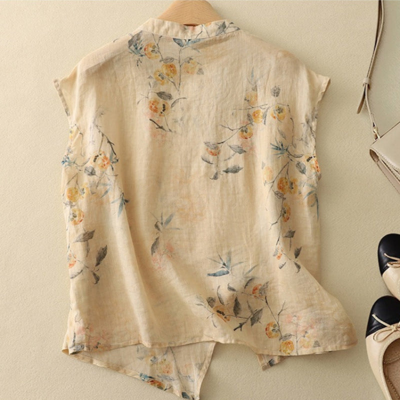 Velura Linen Top