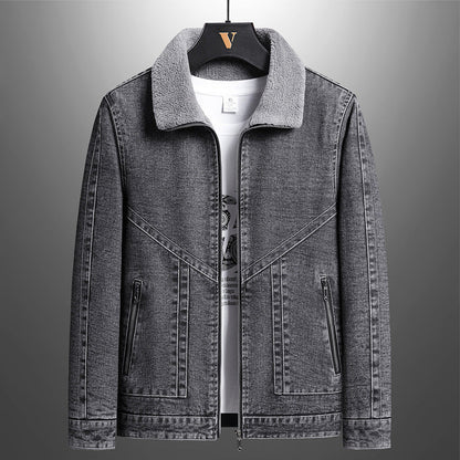 Olavo Denim Sherpa Jacket