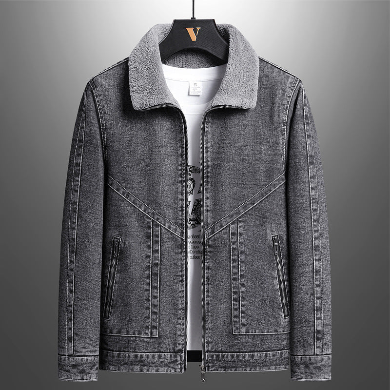 Olavo Denim Sherpa Jacket
