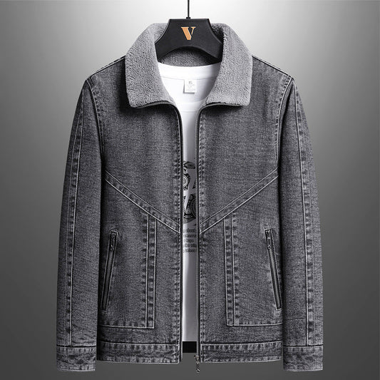Olavo Denim Sherpa Jacket