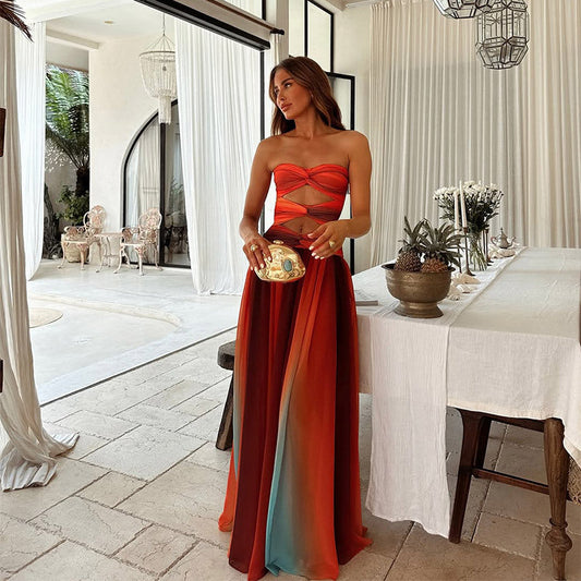 Micheli | Strapless Maxi Dress