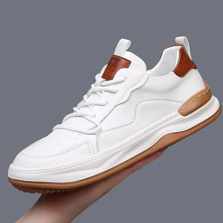 Men’s Premium Leather Cushioned Trainers