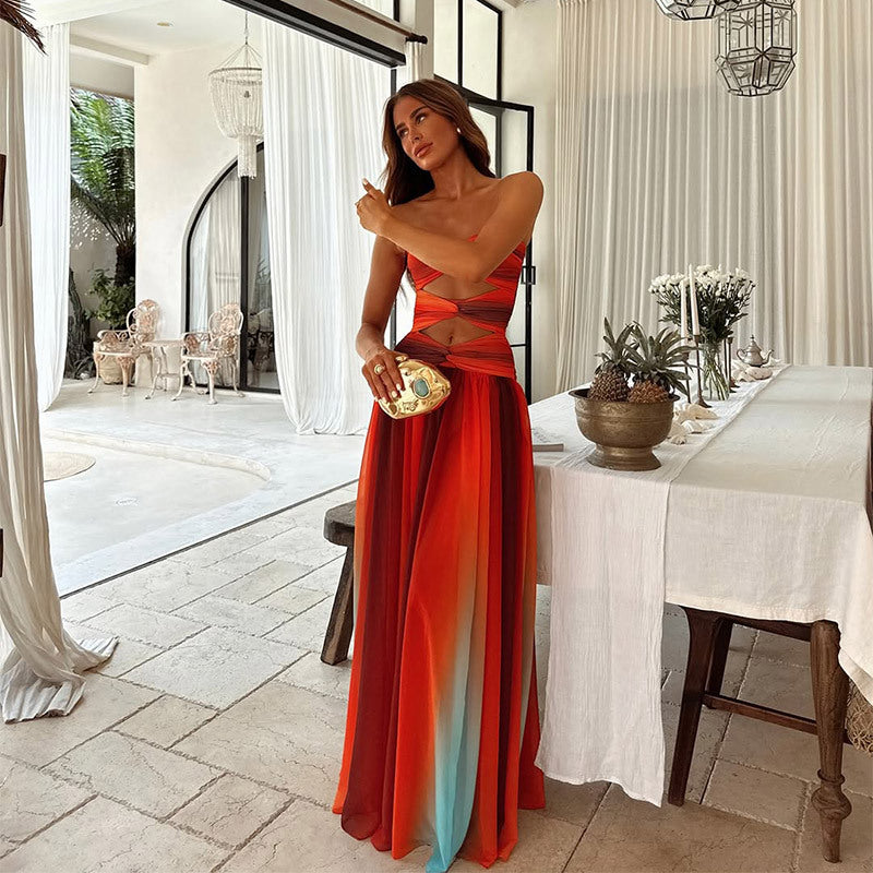Micheli | Strapless Maxi Dress