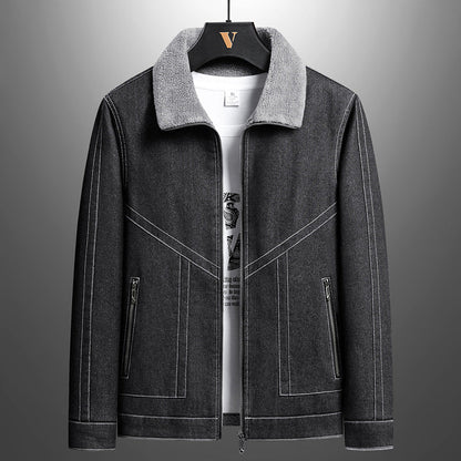 Olavo Denim Sherpa Jacket