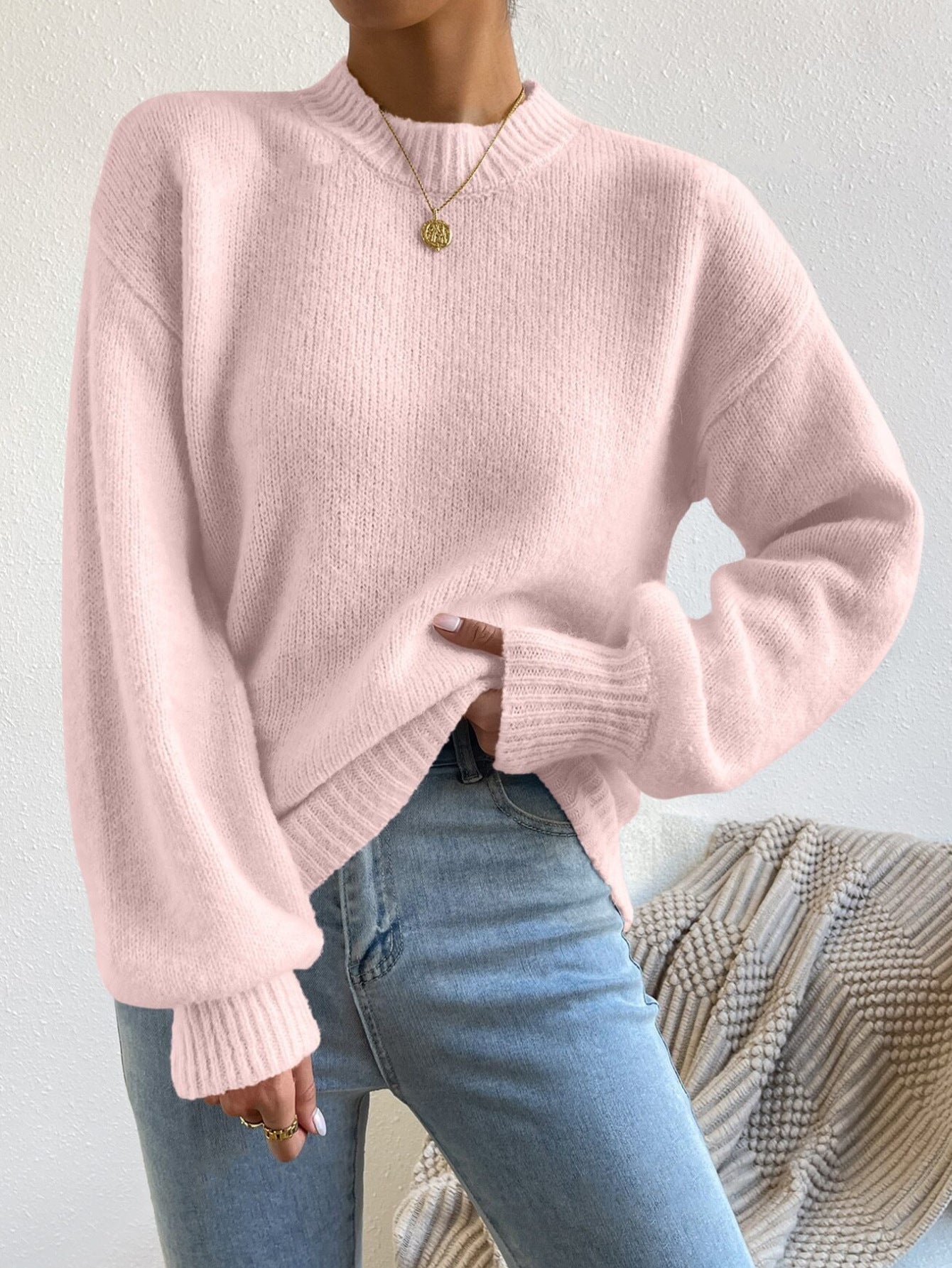 Delilah Women's Relaxed Fit Crewneck Sweater