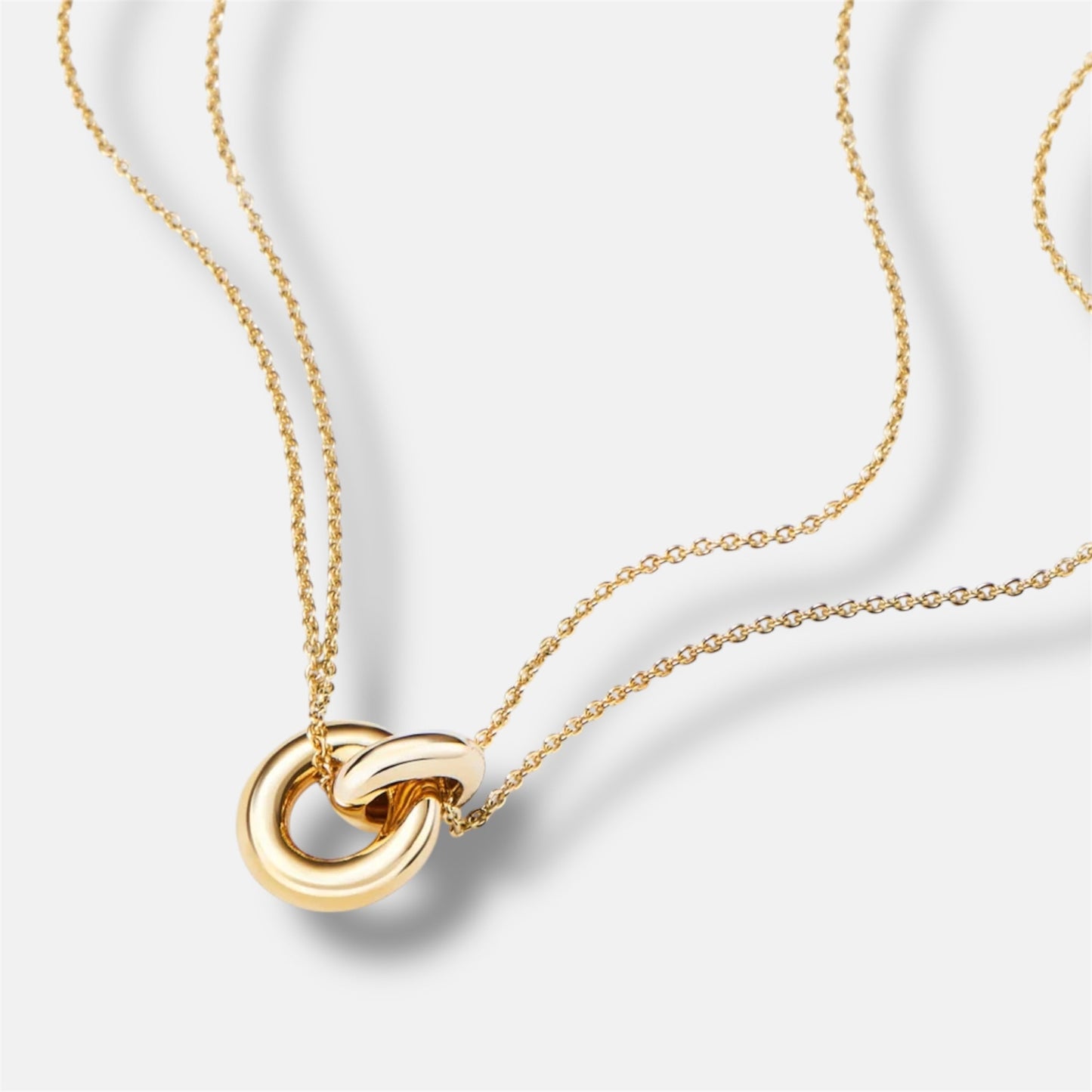 Gold Unity Ring Necklace