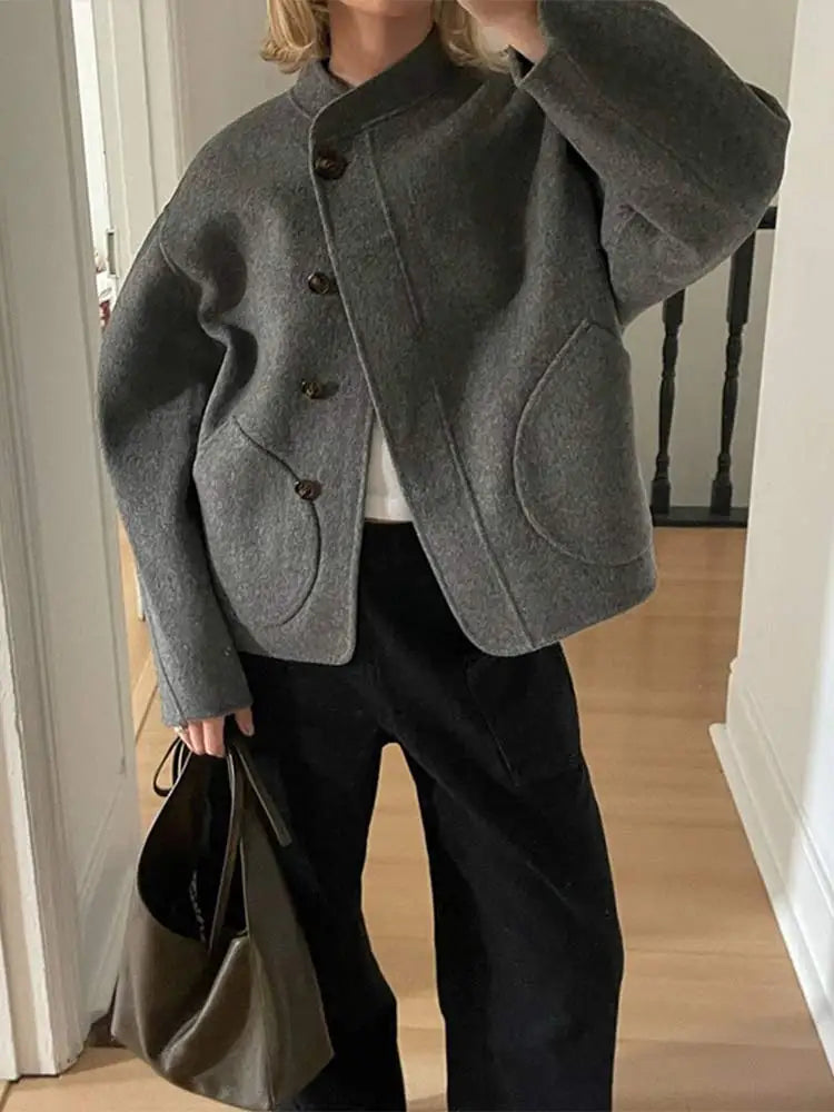 Kadira Oversized Wool Blend Coat