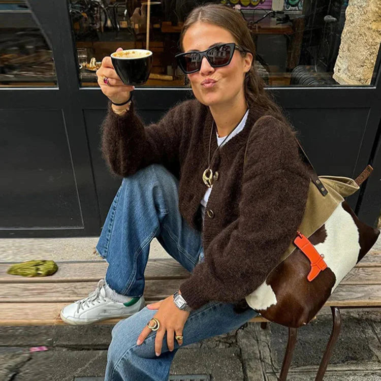 Chloe Button-Up Cardigan