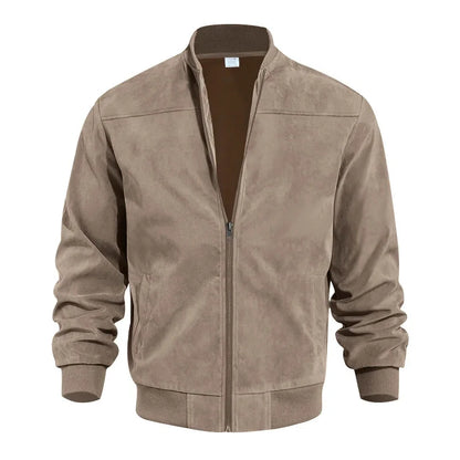 Richard Suede Bomber Jacket