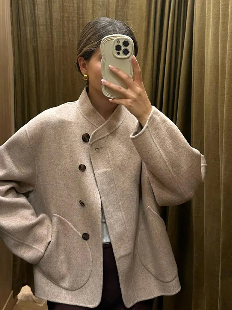 Kadira Oversized Wool Blend Coat