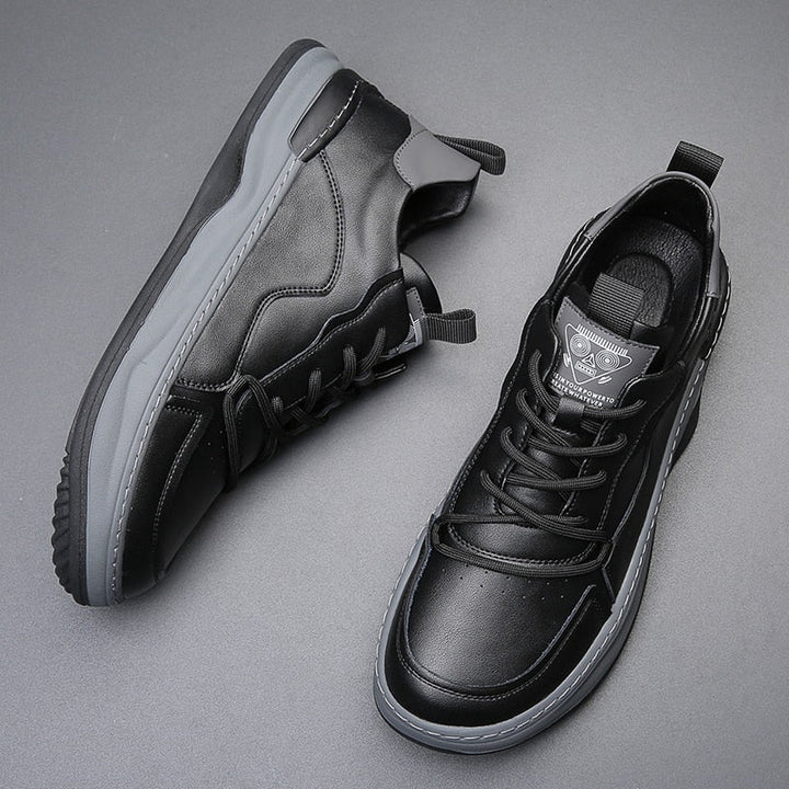 Men’s Premium Leather Cushioned Trainers
