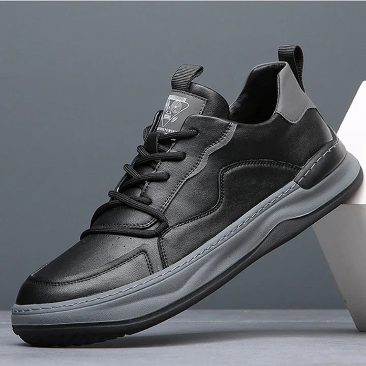 Men’s Premium Leather Cushioned Trainers