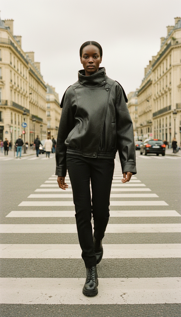 Faux Leather Jacket