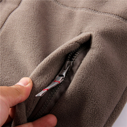 Man Double-Sided Polar Fleece Jacket