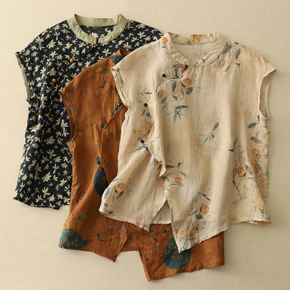 Velura Linen Top