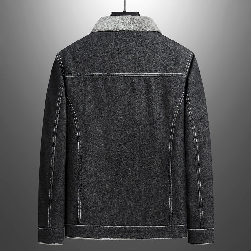 Olavo Denim Sherpa Jacket