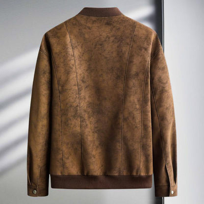 Zenith Suede Bomber Jacket