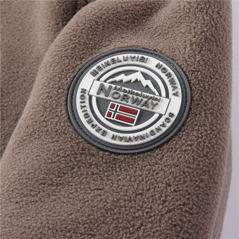 Man Double-Sided Polar Fleece Jacket