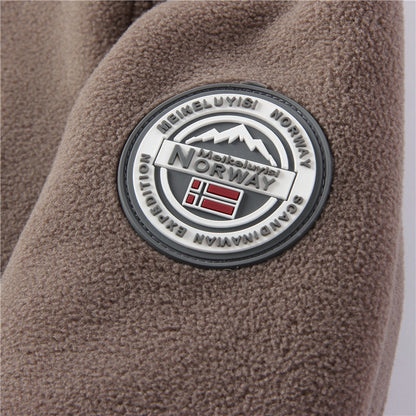 Man Double-Sided Polar Fleece Jacket