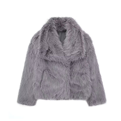 FrostGlam Faux Fur Coat