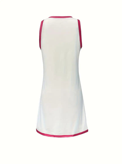 The Sun Graphic Sleeveless Dress