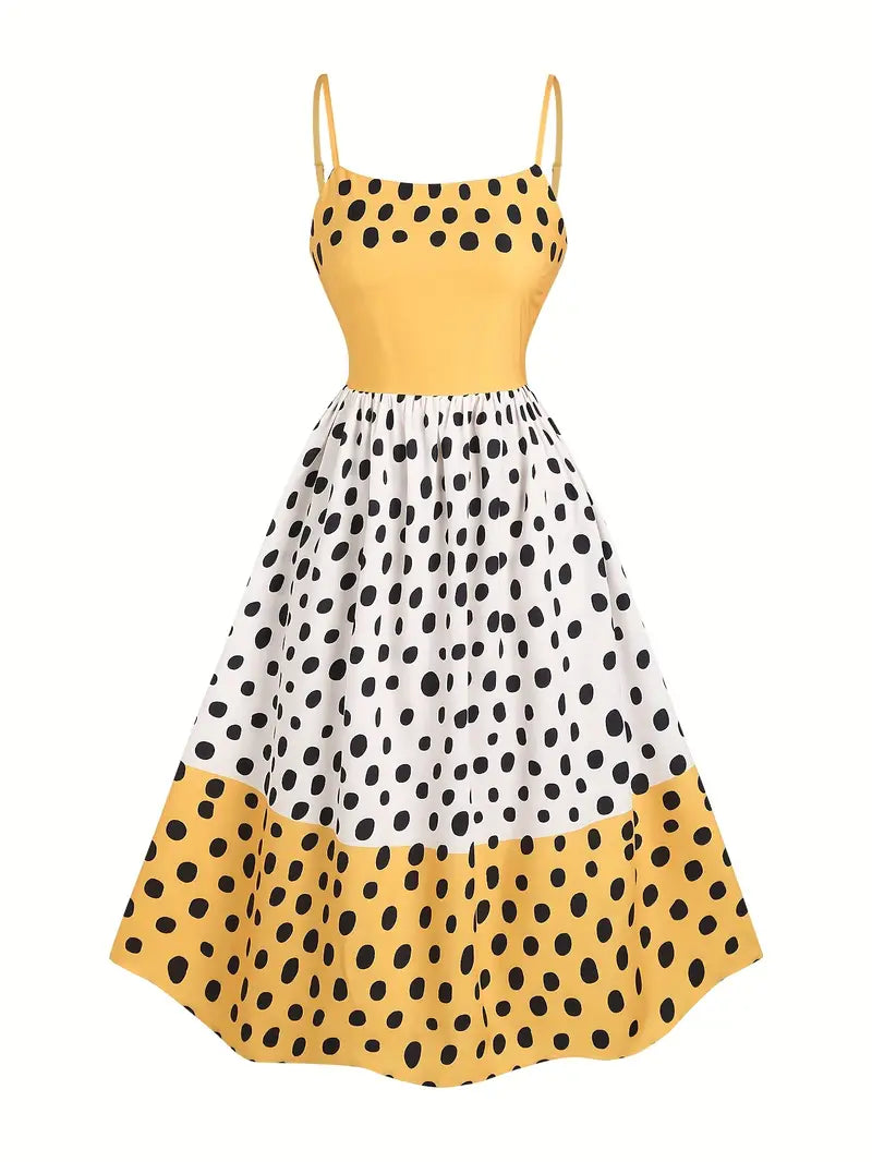 SunDots Maxi Dress