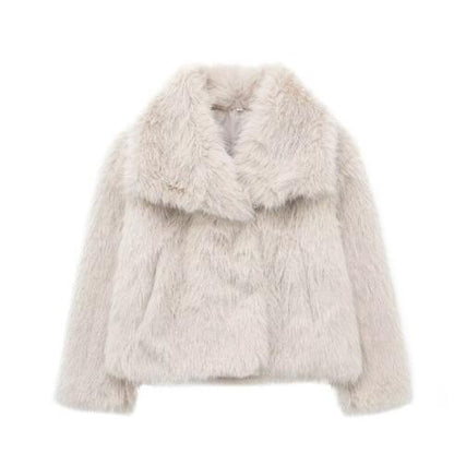 FrostGlam Faux Fur Coat