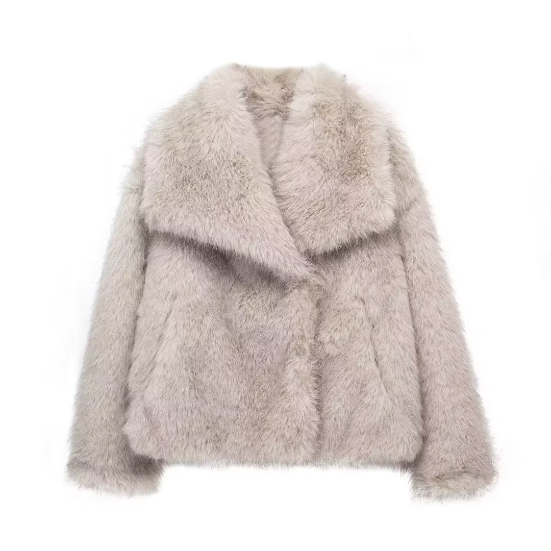 FrostGlam Faux Fur Coat