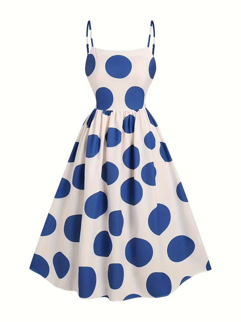 BluePolkas Maxi Dress