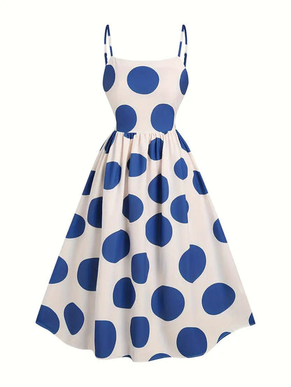 BluePolkas Maxi Dress