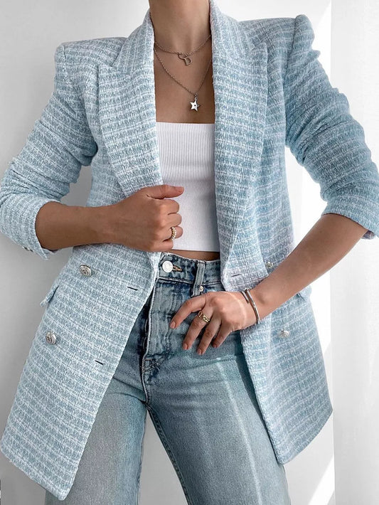 Azure Elegance Blazer