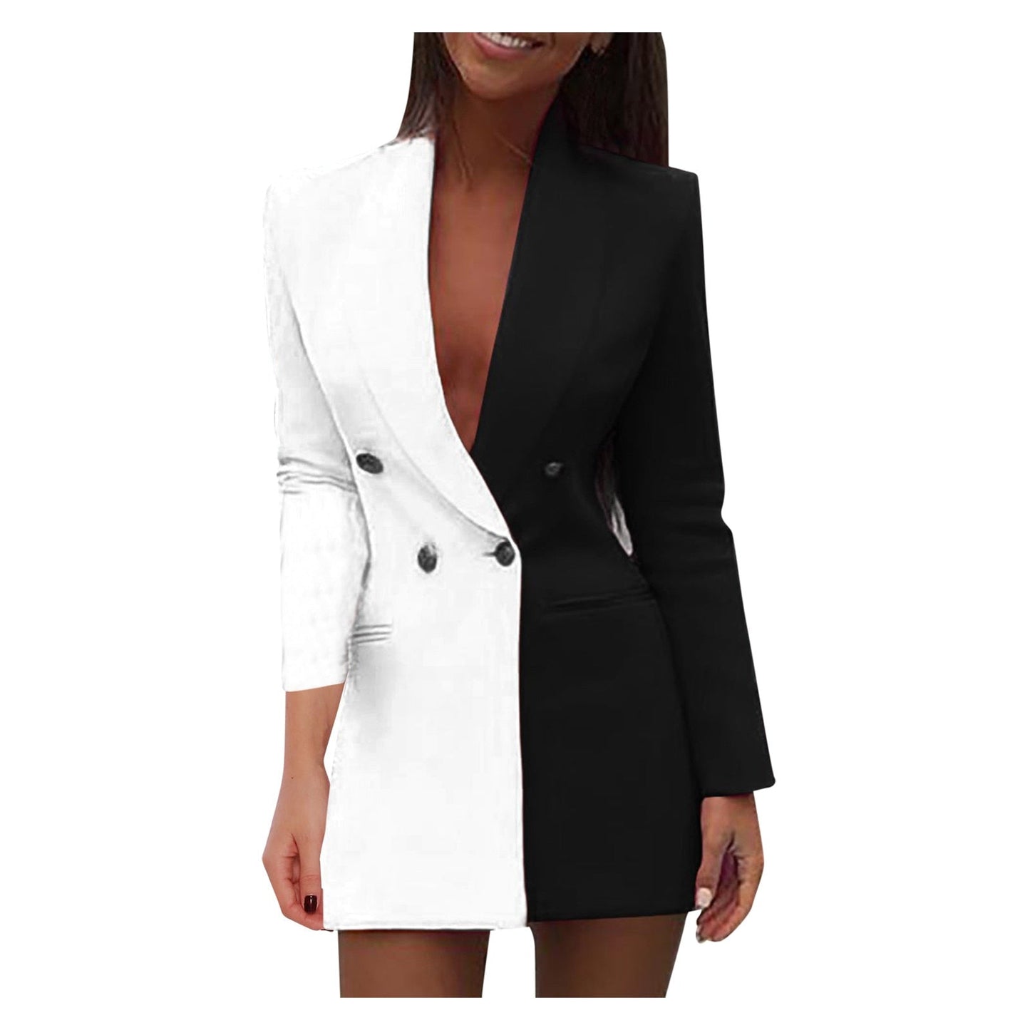 Emilia Contrast Blazer Dress