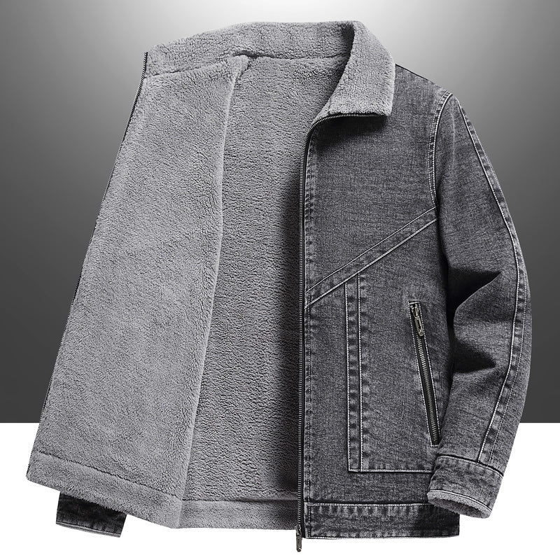 Olavo Denim Sherpa Jacket